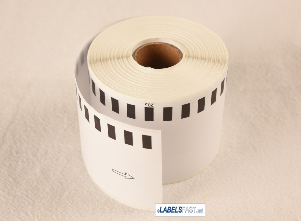 50 Rolls – Labels123 Brand-Compatible DK-2205 Brother Continuous Labels