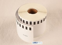 50 Rolls – Labels123 Brand-Compatible DK-2205 Brother Continuous Labels