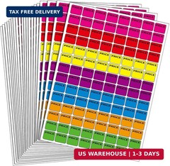 Boao Multi-Color Garage Sale Stickers – 2240 Pcs Prepriced Pricing Labels for Ya