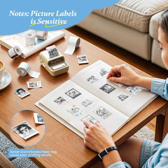 Photo Papers Only for B21 Pro 300DPI Label Maker, Thermal Picture Labels Good…