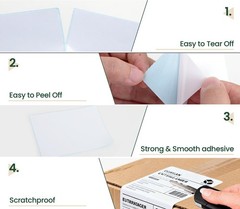 4×6 Thermal Shipping Labels 500 Fanfold Perforated Permanent Adhesive