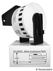 Non-OEM Fits BROTHER DK-2225 Continuous Labels – (9) Rolls of 100′ + (1) FRAME