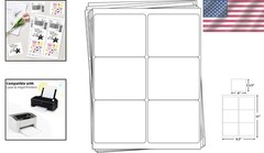 Thermal Sticker Labels, Laser Inkjet Compatible, 3000 Count