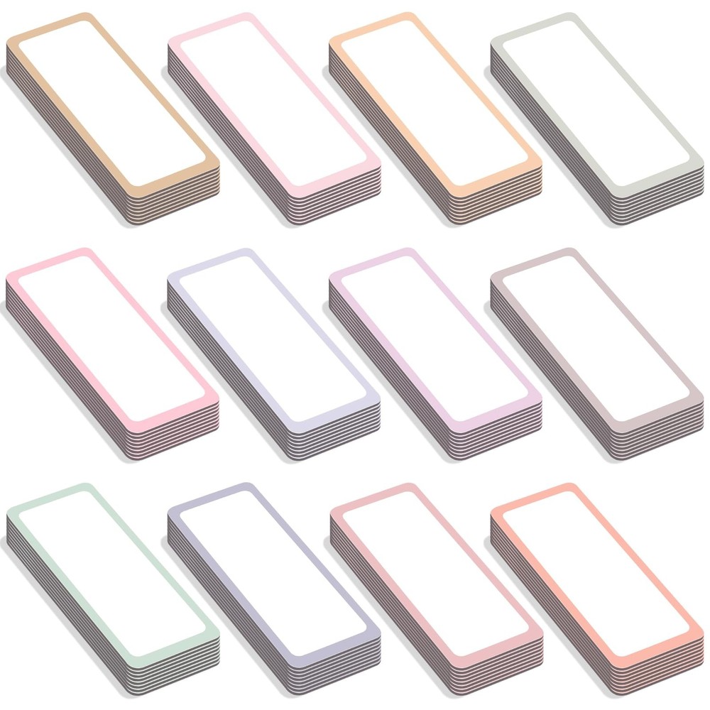 96 Pack Magnetic Dry Erase Labels 3.2 x 1.2, Reusable Blank Writable Name Tag…