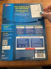 Avery Shipping Labels With Reciepts 27901-Brand New-SHIPS N 24 HOURS