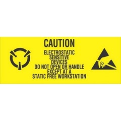 1″ x 2-1/2″ Caution Electrostatic Sensitive Devices Labels (500 per Roll)