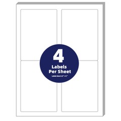 4″x5″ Shipping Label Sheets – Address Labels Stickers for Laser Inkjet Printer