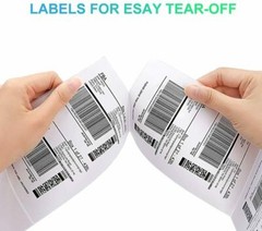 500 Fanfold 4×6” Direct Thermal Shipping Labels for Zebra and Rollo Printers