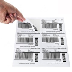 6000 Labels 4″x3 1/3″ Mailing Shipping Labels Adhesive Blank 6 per Sheet 6 UP