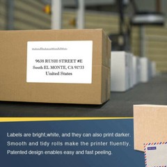 12Rolls 102mmx152mm DK-1241 Paper Shipping Label Fit for Brother QL-1050