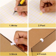 30 Sheets White Labels Stickers for Writing 10X20 mm Small Price Tags Blank Stor