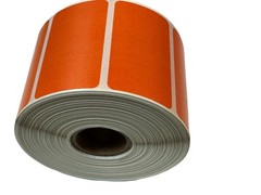 2.5×1.5 Red Direct Thermal Barcode Labels Zebra 1″ Core 2 Rolls 1,800 Labels