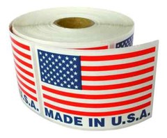MADE IN USA Labels / Stickers- 2×3 (2″ x 3″) – (1) Roll of 500 Pre-Printed Label
