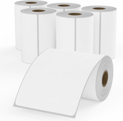 4×6 Direct Thermal Shipping Labels 1500 Total 6 Rolls Zebra Compatible Labels