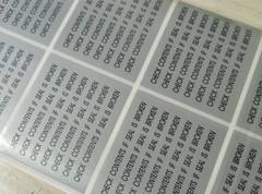100x CHECK CONTENTS IF SEAL IS BROKEN for Acer Laptop Label Stickers Sealing