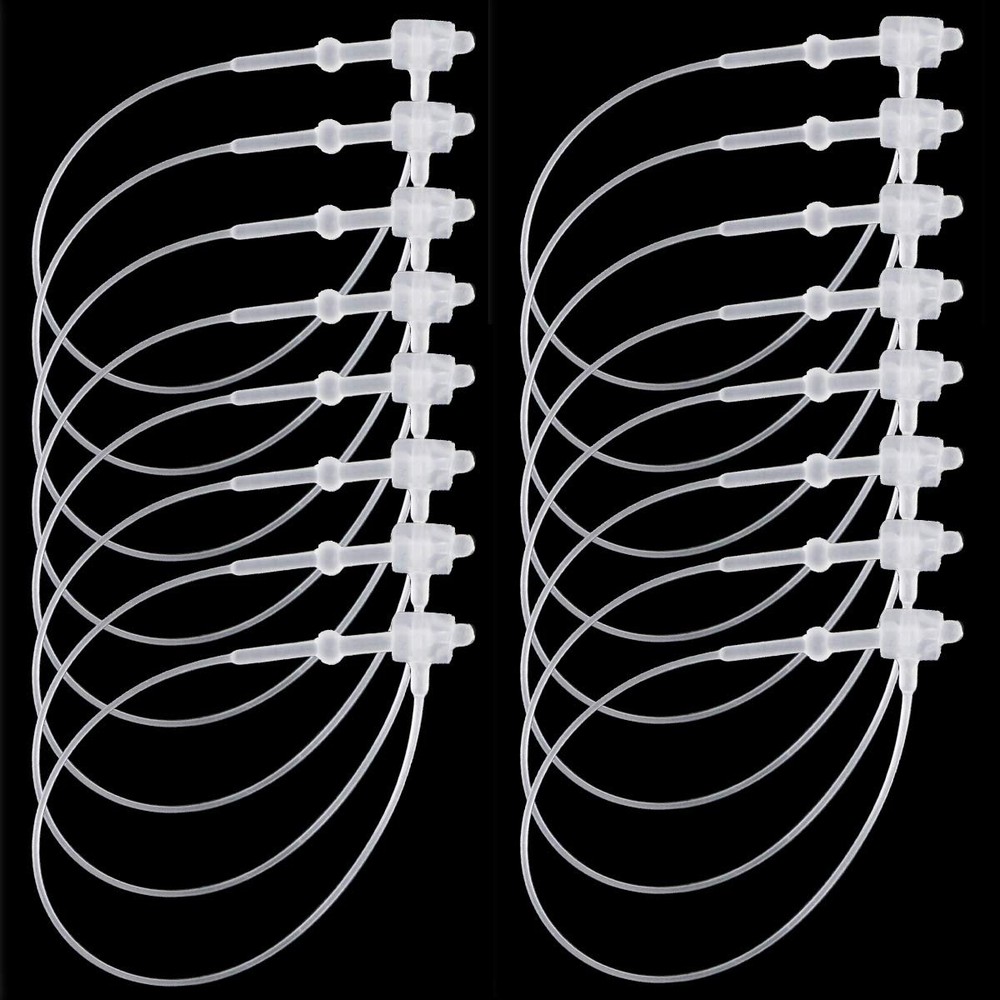 3000 Pieces Snap Lock 3″ Security Loops Plastic Tags Fasteners for Clothes(Cl…