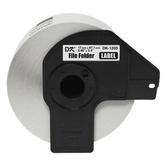 Brother Dk1203 Label, Black/White, Labels/Roll: 300