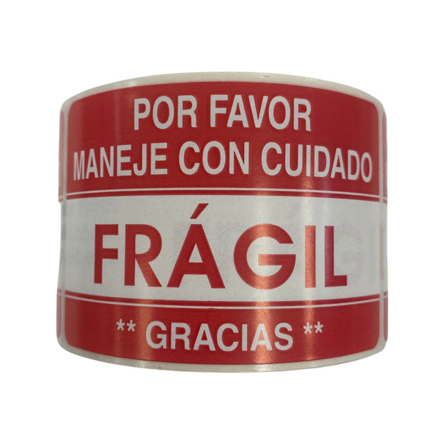 3X5,POR FAVOR/FRAGIL/**GRACIAS**, 500 labels per roll, 1-12 Rolls