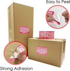 Fragile Stickers 1 Roll 500 2×3 Fragile Label Sticker Handle With Care Mailing