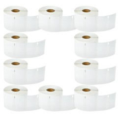 10 Rolls 30334 Multipurpose Labels 2-1/4″ x 1-1/4”for Dymo LabelWriter 400 450