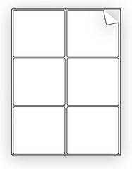120 EcoSwift Shipping Labels 4 x 3 1/3 inches Mailing Address Blank White Self A