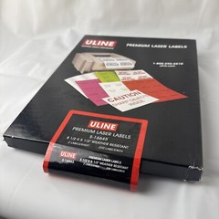 1 Pack Uline Weather-Resistant Premium Laser Labels – 8 1⁄2 x 5 1⁄2″ S-16645