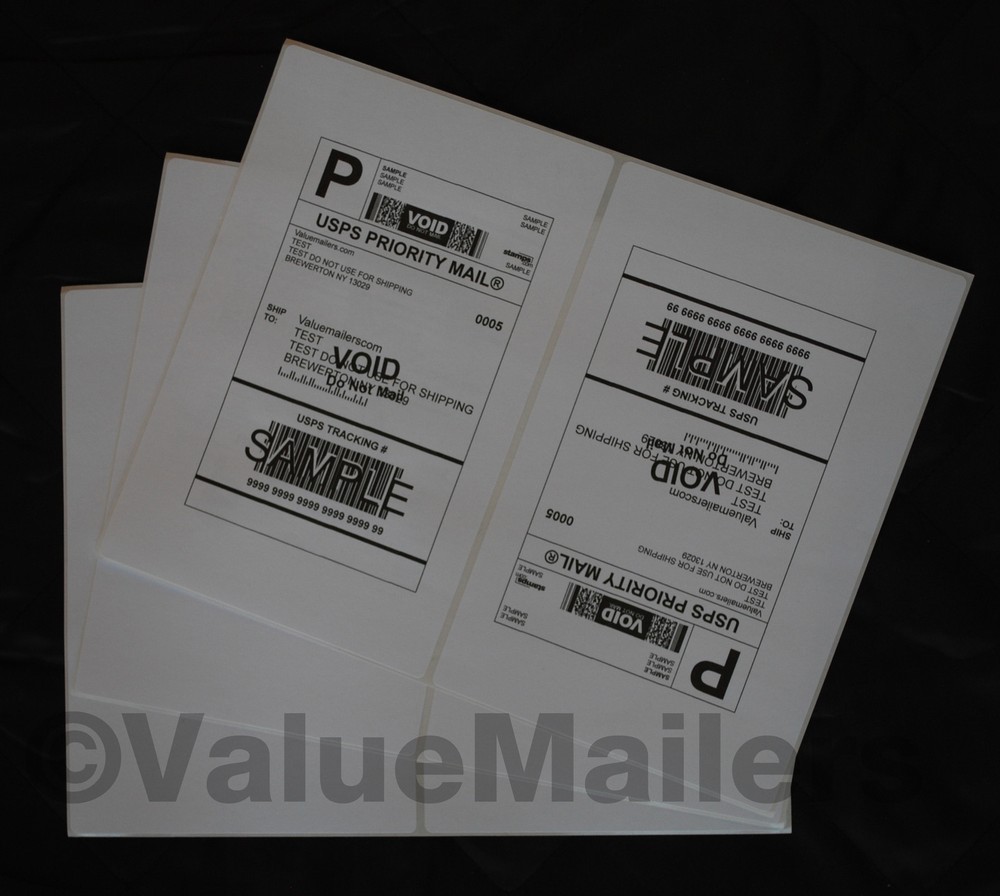 Labels 8.5×5.5 ( 6000 ) ~ Rounded Corners ~ Premium Shipping Labels Blank