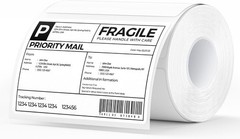 Reliable 4×3 Thermal Labels – 500 Sheets | Perforated & Waterproof for Shipping