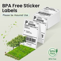 4×6 Thermal Shipping Labels – 500 Fan-Fold Direct Labels for Rollo, Zebra Printe