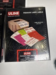Uline Weather Resistant Laser Labels 2 5/8″ X 1″ 3000 Labels S-16643 Sealed