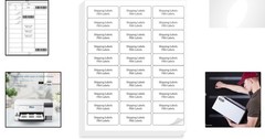 Durable 900 Blank Shipping Labels – 1″ x 2-5/8″ Waterproof & Scratch Resistant