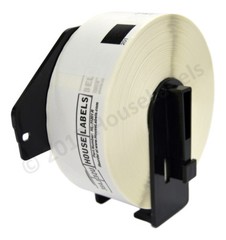 Non-OEM Fits BROTHER DK-1201 REMOVABLE Labels – (2) Rolls of 400 + (1) FRAME