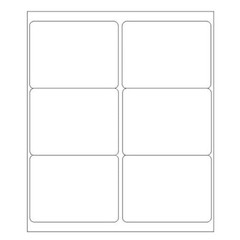 60000 Count Blank Address Shipping Labels 4″x3.33″ 6 Per Sheet 6-UP SelfAdhesive
