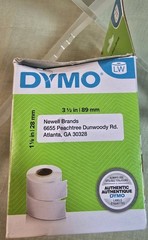 DYMO AUTHENTIC LW WHITE MAILING ADDRESS LABELS LABELS 2ROLLS OF 350 (700 TOTAL)