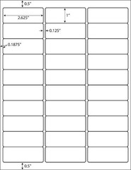Blank Mailing Shipping Labels 8.5×5.5 Half Sheet 2UP 6UP 10UP 30UP Self Adhesive