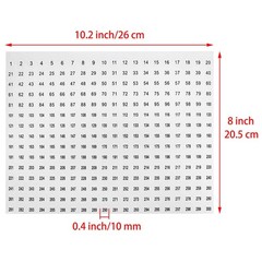 Number Sticker 1 to 300 10 Sheets Digital Sticker 1 to 300 Circular Digital S…
