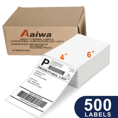Thermal Direct Shipping Labels ( 1500 4×6 Fan-Fold Labels) for Zebra & Rollo US
