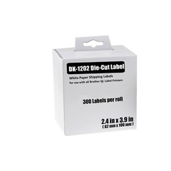 2.4”x3.9”DK1202 Die-Cut Address Labels 300 Labels/Roll,with Cartridge Frame x5