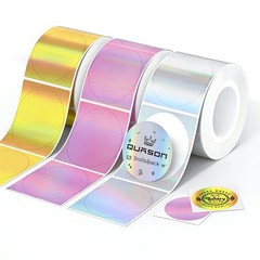 Thermal Printer Stickers 2″ Round Holographic Waterproof BPA Free 300ct