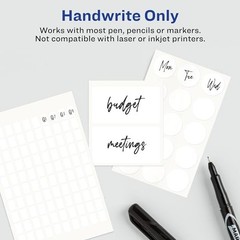 Removable Blank Labels 1″ x 3″ – White, Non-Printable, 576 Total, 8 Packs