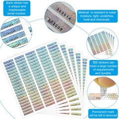1000 Pieces Silver Security Tamper Evident Seals Stickers Void Original Genui…