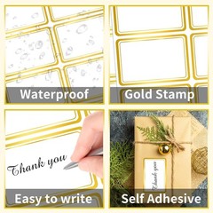 2″ x 3″ 200 PCS Name Labels, Waterproof Blank Name Tag Stickers with Permanen…
