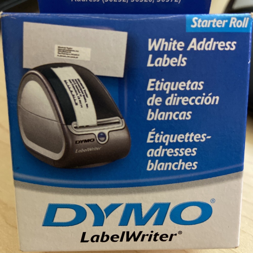 DYMO Labelwriter Address Labels 1.13 X 3.5in White Starter Roll