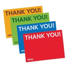 NEW Thank You Cards – Red, Blue, Green and Yellow