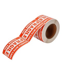 500 Large 3×5 Fragile Handle with Care Thank You Labels Stickers Free Shipping