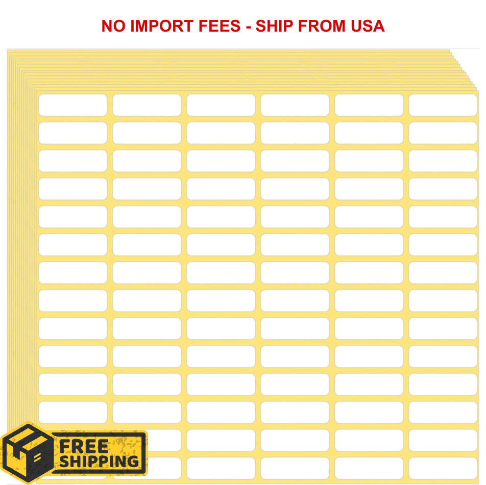 1680 Pcs Matte White Labels Blank Stickers Small Sticky Labels Removable Price
