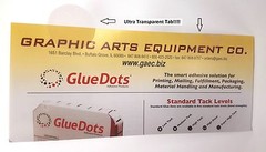 Transparent 1.5″ Paper Tab Wafer Seal,Roll 4000 1-1/2″ Frosted Clear Translucent