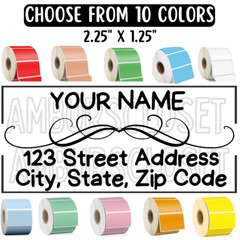 50 RETURN ADDRESS MAILING LABELS 2.25″×1.25 ENVELOPE STICKERS SCRATCH RESISTANT