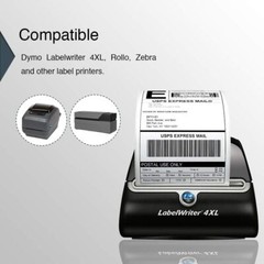6 Rolls Direct Thermal Shipping Labels 4×6″ 220/Roll 1744907 DYMO 4XL Compatible