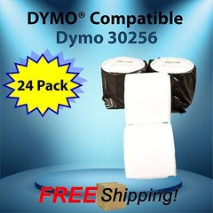 24 Rolls of 30256 Address Shipping Mailing Labels Compatible with DYMO